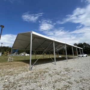 Clearspan Structure Tent w/ White Tops & No Walls