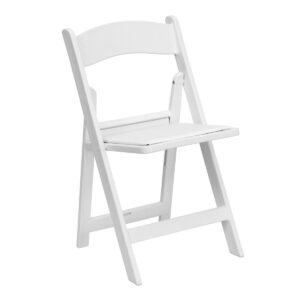 White Garden Chair w/ Pad