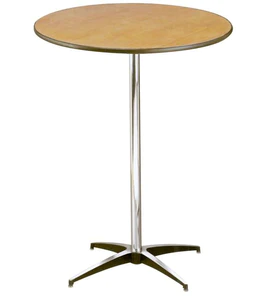 30" Round High-Top Cocktail Table